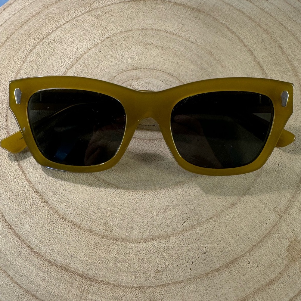 Crap Eyewear COSMIC HIGHWAY Sunglasses in Mustard and Black